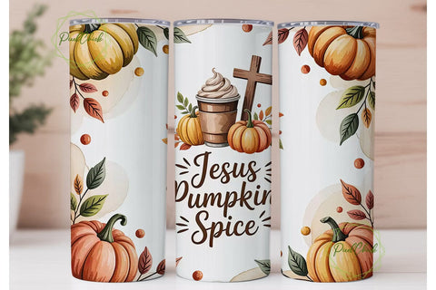 Jesus Pumpkin Spice 20oz Tumbler Sublimation PixelChick 