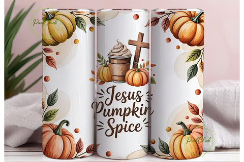 Jesus Pumpkin Spice 20oz Tumbler Sublimation PixelChick 