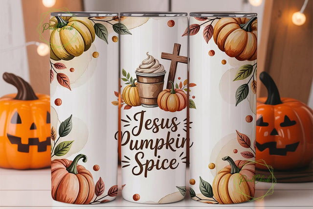 Jesus Pumpkin Spice 20oz Tumbler Sublimation PixelChick 