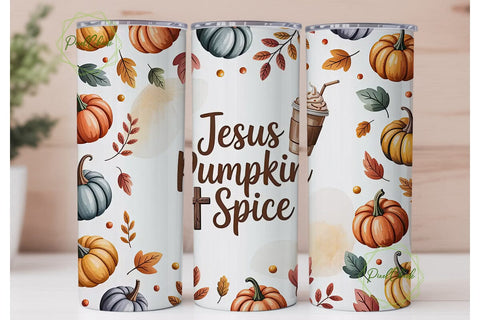 Jesus Pumpkin Spice 20oz Tumbler Sublimation PixelChick 