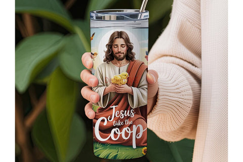 Jesus Take The Coop 20oz Tumbler Sublimation DesignSVG 