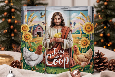 Jesus Take The Coop 20oz Tumbler Sublimation DesignSVG 