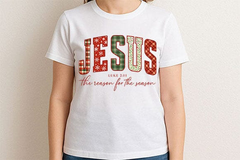 Jesus The Reason For The Season PNG Christian Christmas Design SVG BillahCrafts 