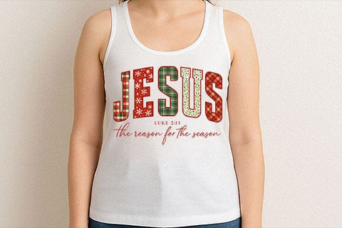 Jesus The Reason For The Season PNG Christian Christmas Design SVG BillahCrafts 