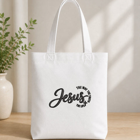 Jesus The Way The Truth The Life Embroidery Design – Christian Faith Machine Embroidery File, Jesus Cross Religious Scripture Design Embroidery/Applique DESIGNS PatternFeed8 