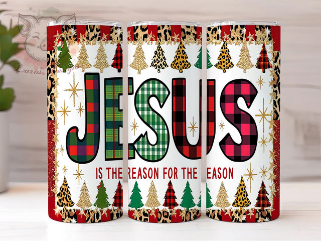 Jesus Tumbler, Christmas Gift, Sublimation Wrap, Faith Based Decor, 20oz Tumbler, Religious Holiday, Christian Christmas Sublimation Lara' s Designs 