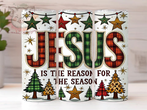 Jesus Tumbler, Christmas Gift, Sublimation Wrap, Faith Based Decor, 20oz Tumbler, Religious Holiday, Christian Christmas Sublimation Lara' s Designs 