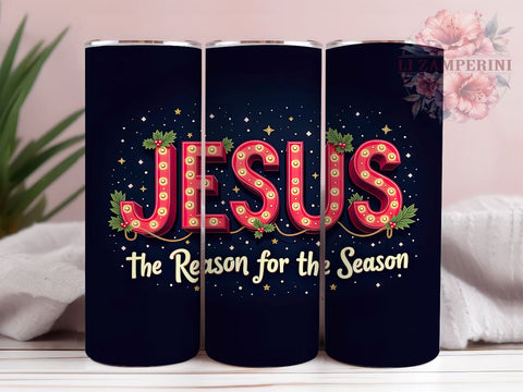 Jesus Tumbler, Christmas Mug, Holiday Drinkware, Faith-Based Gift, 20oz Sublimation Wrap, Religious Tumbler, Inspirational Christmas Tumbler Sublimation Li Zamperini 