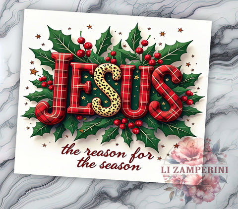 Jesus Tumbler, Christmas Mug, Holiday Drinkware, Faith-Based Gift, 20oz Sublimation Wrap, Religious Tumbler, Inspirational Christmas Tumbler Sublimation Li Zamperini 