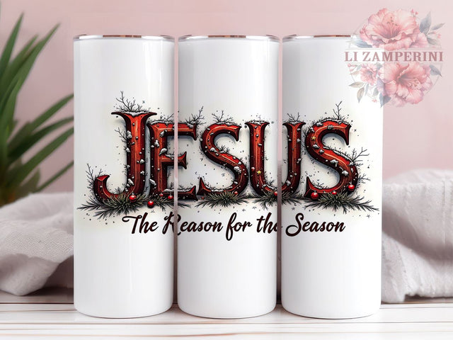 Jesus Tumbler, Christmas Mug, Holiday Drinkware, Faith-Based Gift, 20oz Sublimation Wrap, Religious Tumbler, Inspirational Christmas Tumbler Sublimation Li Zamperini 