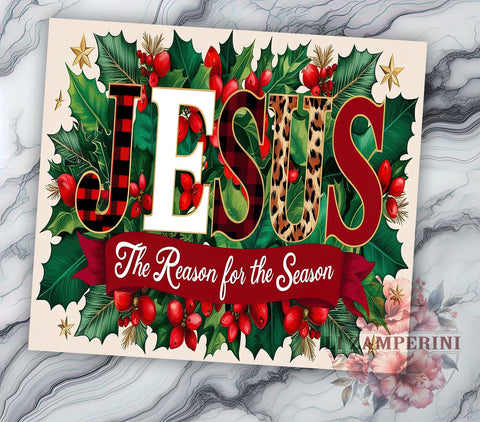 Jesus Tumbler, Christmas Mug, Holiday Drinkware, Faith-Based Gift, 20oz Sublimation Wrap, Religious Tumbler, Inspirational Christmas Tumbler Sublimation Li Zamperini 