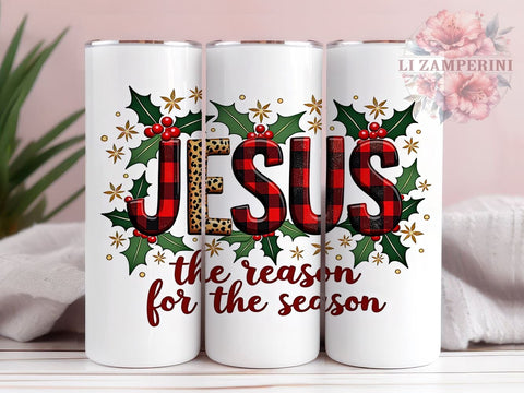 Jesus Tumbler, Christmas Mug, Holiday Drinkware, Faith-Based Gift, 20oz Sublimation Wrap, Religious Tumbler, Inspirational Christmas Tumbler Sublimation Li Zamperini 