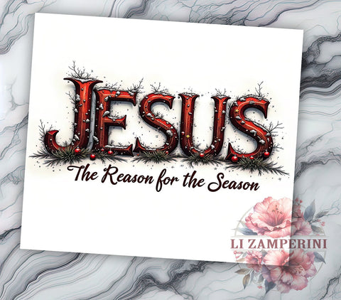 Jesus Tumbler, Christmas Mug, Holiday Drinkware, Faith-Based Gift, 20oz Sublimation Wrap, Religious Tumbler, Inspirational Christmas Tumbler Sublimation Li Zamperini 
