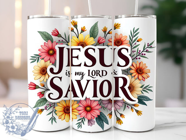 Jesus Tumbler Wrap, Christian Floral Design, 20oz Sublimation Wrap, Religious Tumbler Art, Digital Download Tumbler, Faith-Based Drinkware, Inspirational Tumbler Design, Bible Verse Tumbler Sublimation ToriDesigns 
