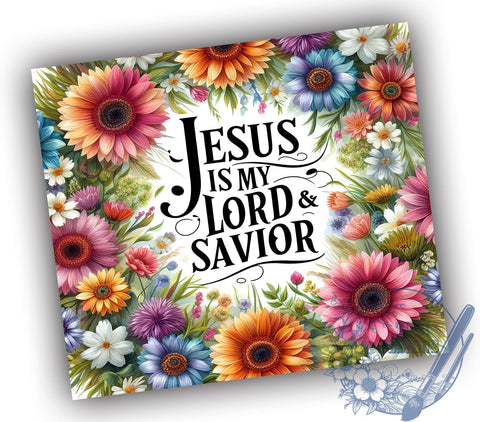 Jesus Tumbler Wrap, Christian Floral Design, 20oz Sublimation Wrap, Religious Tumbler Art, Digital Download Tumbler, Faith-Based Drinkware, Inspirational Tumbler Design, Bible Verse Tumbler Sublimation ToriDesigns 