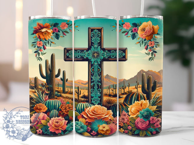 Jesus Tumbler Wrap, Christian Roses Design, 20oz Sublimation Tumbler, Religious Gift, Faith-Based Drinkware, Inspirational Decor, God Gift Idea, Floral Bible Verse Tumbler Sublimation ToriDesigns 