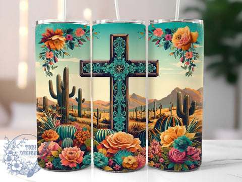 Jesus Tumbler Wrap, Christian Roses Design, 20oz Sublimation Tumbler, Religious Gift, Faith-Based Drinkware, Inspirational Decor, God Gift Idea, Floral Bible Verse Tumbler Sublimation ToriDesigns 