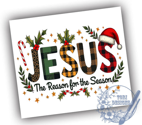 Jesus Tumbler Wrap, Jesus is the Reason, 20oz Sublimation Design, Christian Gift, Faith-Based Drinkware, Religious Decor, Inspirational Tumbler, Biblical Quote Tumbler Sublimation ToriDesigns 