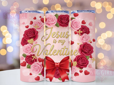 Jesus Valentine Faith Tumbler, Christian Love Wrap, Religious Valentine Cup, 20oz Sublimation Wrap, Stylish Faith Design Tumbler, Artistic Jesus Heart Cup, Inspirational Christian Theme Wrap Sublimation SvggirlplusArt 