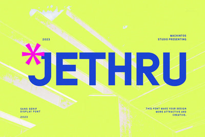 Jethru - Modern Sans Serif Font studioalmeera 
