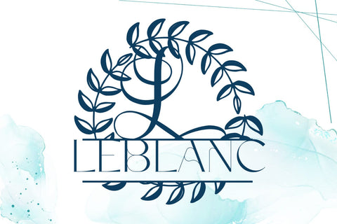 Jewelbourne Split Monogram Font Font Dm Letter Studio 