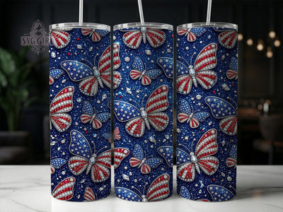 Jeweled Butterfly 20oz Tumbler, Jeweled Butterfly, Butterfly Tumbler, Jeweled Tumbler, Butterfly Wrap PNG, 20oz Tumbler Wrap, Butterfly Sublimate, Butterfly PNG Sublimation SvggirlplusArt 