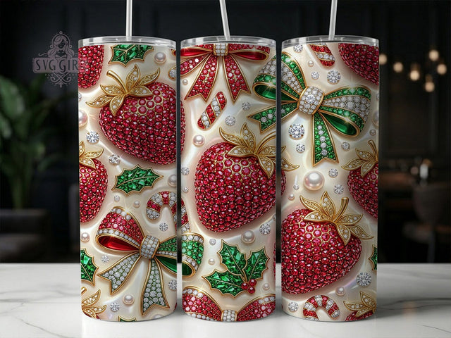 Jeweled Christmas 20oz Tumbler, Jeweled Christmas, Christmas Jewel, Jeweled Tumbler, Christmas Tumbler, Jeweled Xmas PNG, Jeweled Tumbler PNG, 20oz Tumbler Wrap Sublimation SvggirlplusArt 