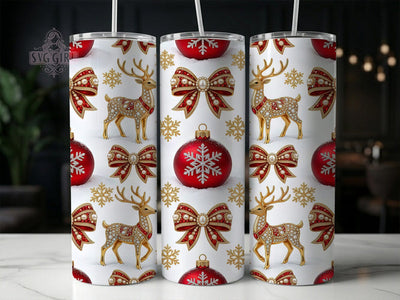 Jeweled Reindeer Holiday 20oz Tumbler, Jeweled Reindeer, Reindeer Holiday, Reindeer Tumbler, 20oz Tumbler, Holiday Tumbler, Jeweled Tumbler, Tumbler Wrap Sublimation SvggirlplusArt 