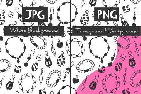 Jewelry Making Seamless Pattern Background JPG PNG EPS Digital Pattern Rin Green 