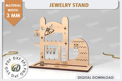 Jewelry Organizer Laser Cut. 3D Jewelry Stand SVG SVG Evgenyia Guschina 