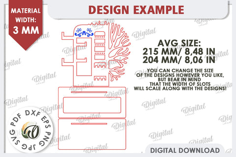 Jewelry Organizer Laser Cut. 3D Jewelry Stand SVG SVG Evgenyia Guschina 