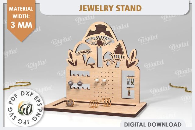 Jewelry Organizer Laser Cut. 3D Jewelry Stand SVG SVG Evgenyia Guschina 