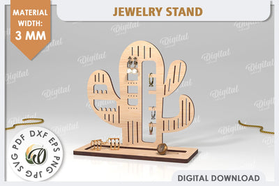 Jewelry Organizer Laser Cut. 3D Jewelry Stand SVG SVG Evgenyia Guschina 