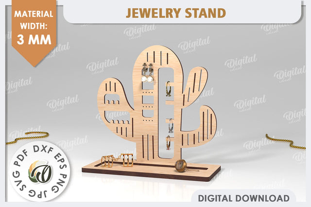 Jewelry Organizer Laser Cut. 3D Jewelry Stand SVG SVG Evgenyia Guschina 