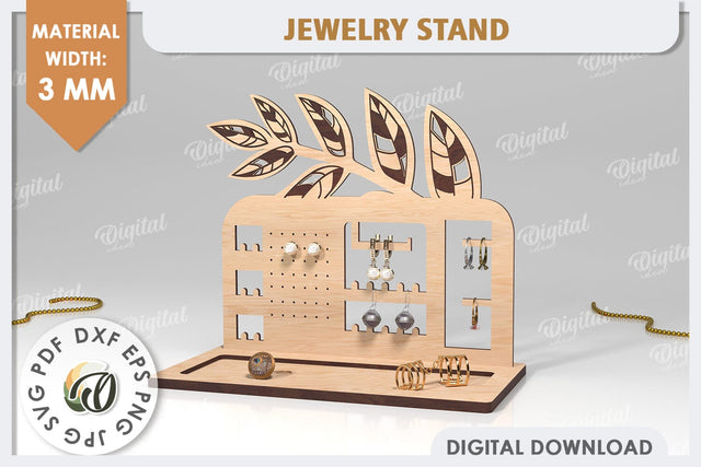 Jewelry Organizer Laser Cut. 3D Jewelry Stand SVG SVG Evgenyia Guschina 