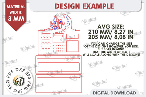 Jewelry Organizer Laser Cut. 3D Jewelry Stand SVG SVG Evgenyia Guschina 