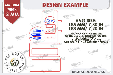 Jewelry Organizer Laser Cut. 3D Jewelry Stand SVG SVG Evgenyia Guschina 
