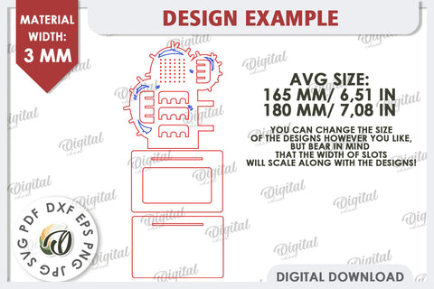 Jewelry Organizer Laser Cut. 3D Jewelry Stand SVG SVG Evgenyia Guschina 