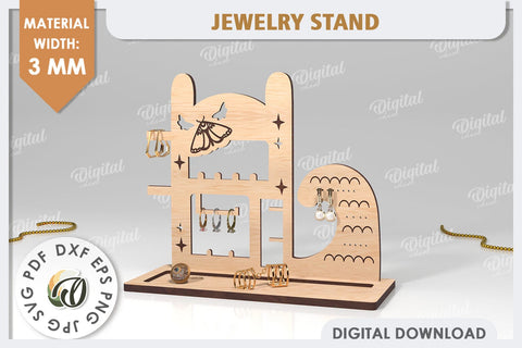 Jewelry Organizers Laser Cut Bundle. 3D Jewelry Stands SVG SVG Evgenyia Guschina 