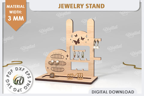 Jewelry Organizers Laser Cut Bundle. 3D Jewelry Stands SVG SVG Evgenyia Guschina 