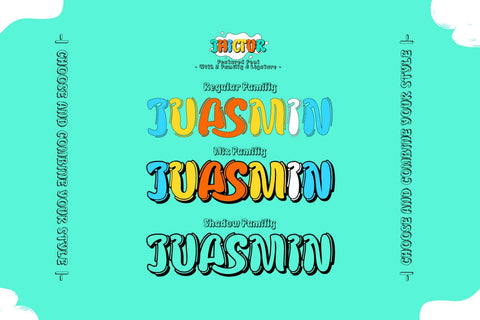 Jhictur - Playful Display Font Font twinletter 
