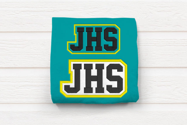 JHS High School Initials Embroidery Embroidery/Applique DESIGNS Risa Rocks It 