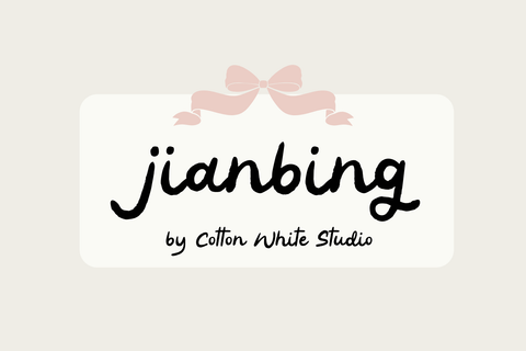 Jianbing Font Cotton White Studio 