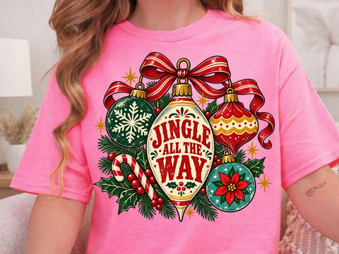 Jingle All The Way Christmas PNG SVG DesignDestine 