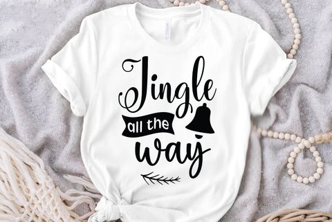 Jingle all the way, Christmas quotes design, Mega Bundle SVG FiveStarCrafting 