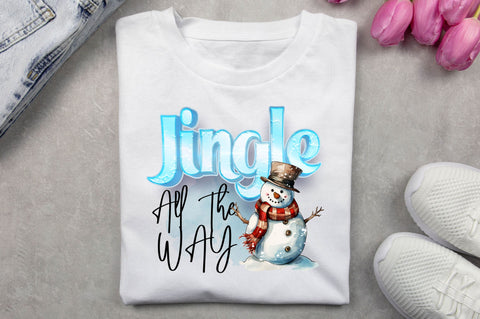 Jingle All the Way PNG Design Sublimation Regulrcrative 