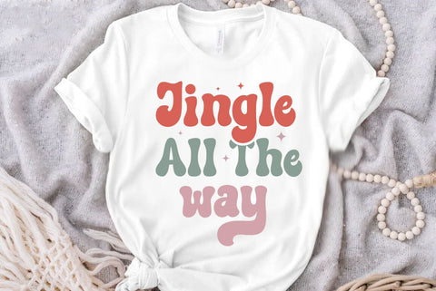 Jingle all the way, Retro Christmas Svg, Christmas shirt design, Christmas Mega bundle, Christmas Retro Svg, Vintage Christmas Svg, Retro Xmas png sublimation SVG FiveStarCrafting 
