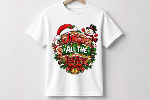 Jingle All the Way Rustic Christmas Sign SVG BillahCrafts 