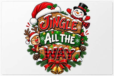 Jingle All the Way Rustic Christmas Sign SVG BillahCrafts 