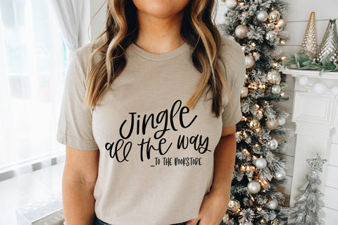 Jingle All The Way to the Book Store SVG SVG Pickled Thistle Creative 